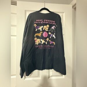 EUC Simply Southern Best Friends Graphic Long Sleeve Shirt in XXL